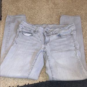 Gray skinny jeans size 0